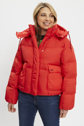 Doudoune courte Western Bubble rouge levi's
