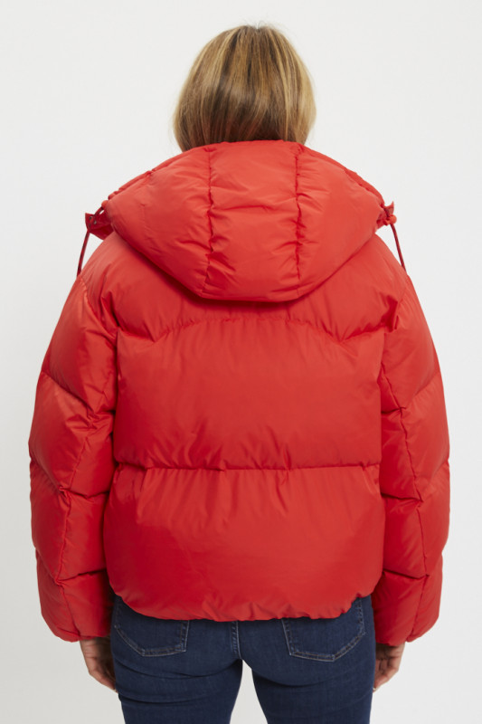 Doudoune courte Western Bubble rouge rembourrage duvet Levi's