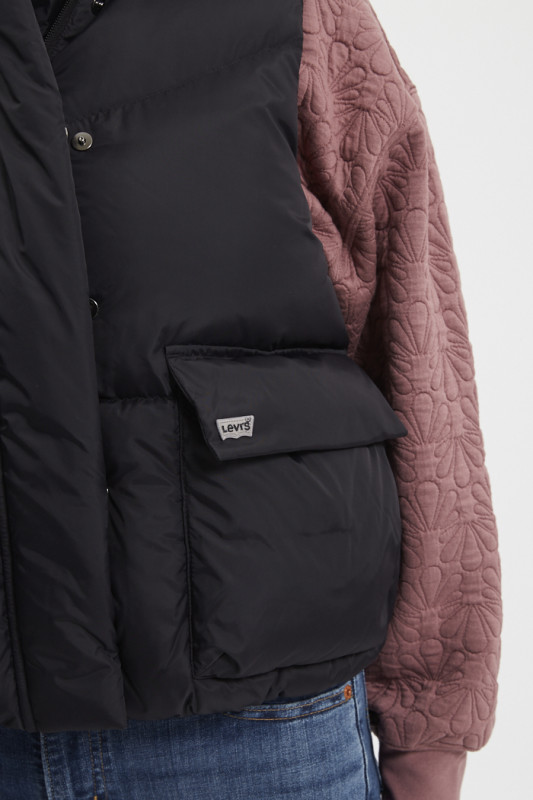 Doudoune sans manche Western Bubble noire levi's