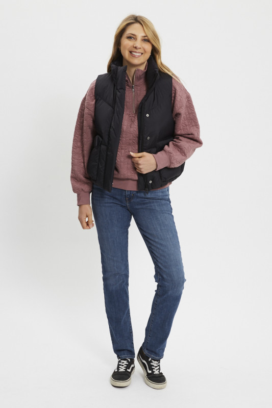 Doudoune sans manche Western Bubble noire femme levi's