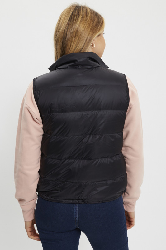 Veste matelassée sans manche Polly noire