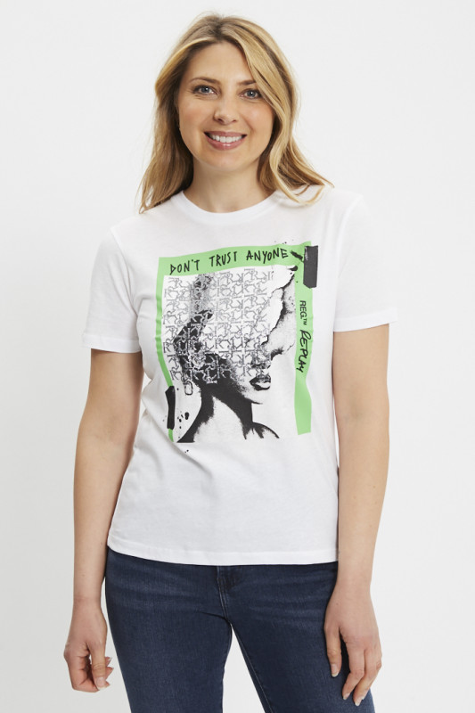 T-shirt graphique blanc