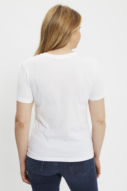 T-shirt graphique blanc femme