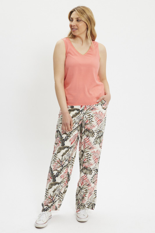 Top Selina sans manches rose only femme