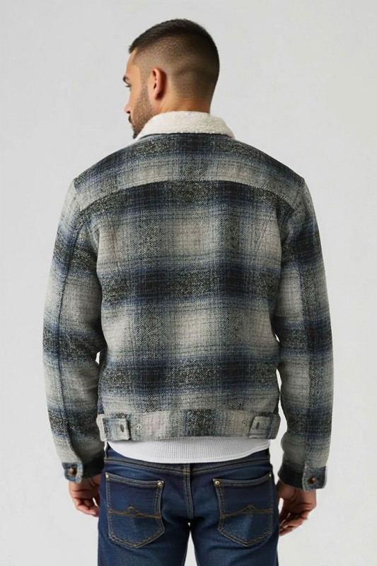 Veste sherpa trucker type III