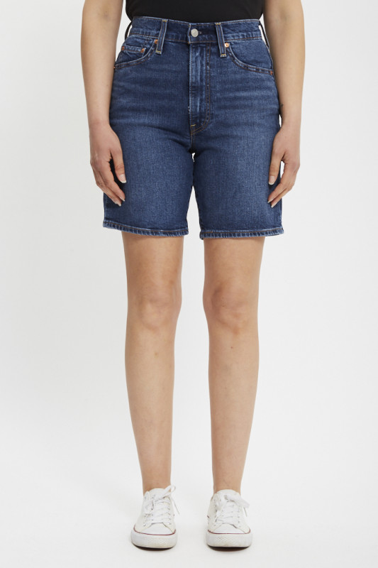 Bermuda ribcage medium indigo femme