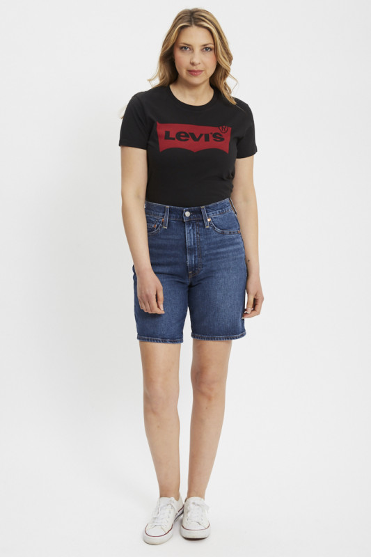 Bermuda ribcage medium indigo femme levi's