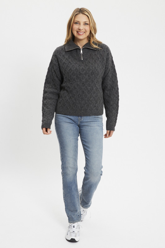 Jeans 724 taille haute bleu délavé femme levi's