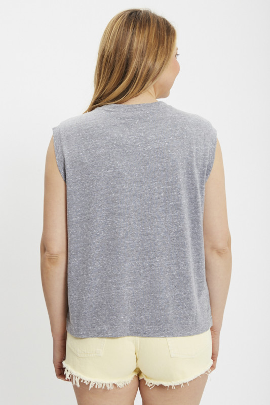 Débardeur Boxy gris