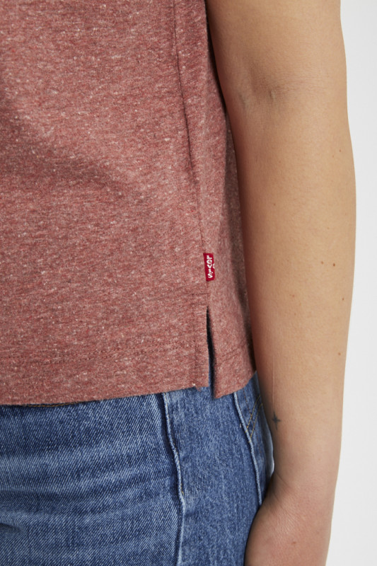 T-shirt Boxy rouge sans manches levi's