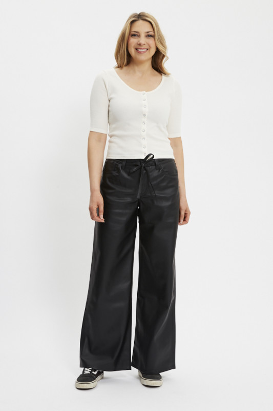 Pantalon xl straight imitation cuir noir levi's