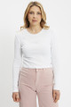 T-shirt graphic iconic manches longues blanc