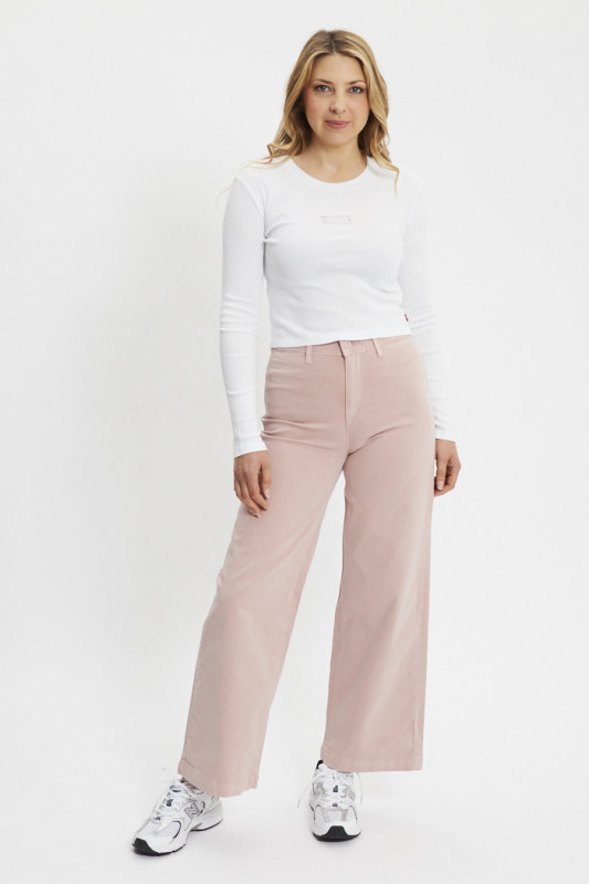 T-shirt graphic iconic manches longues blanc levi's