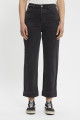 Jeans ribcage Ankle coupe droite noir délavé