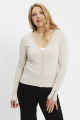 Cardigan Minna en maille beige