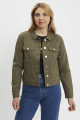 Veste trucker kaki en coton