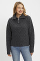 Pull camionneur à torsades gris