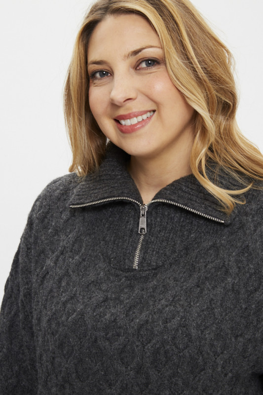 Pull camionneur à torsades gris levi's