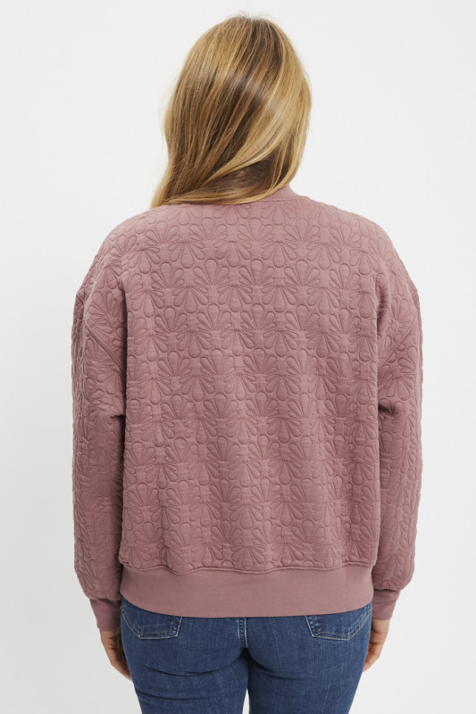 Sweat Navarro rose col camionneur femme