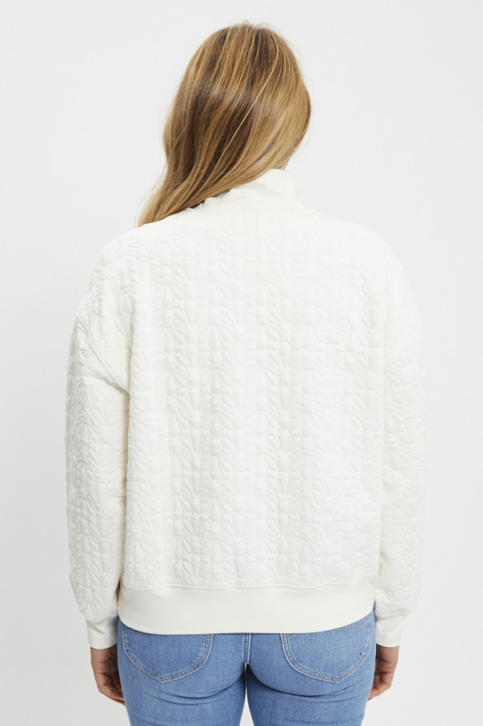 Sweat Navarro col camionneur beige clair