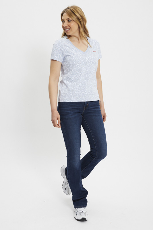 Jeans 725 high rise bootcut dark indigo  femme Levi's