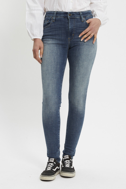 Jeans 721 taille haute skinny dark indigo femme