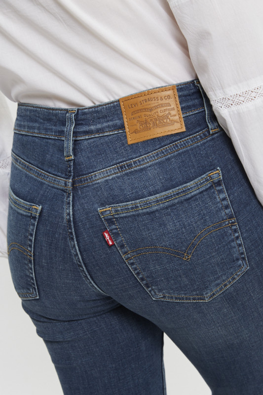 Jeans 721 taille haute skinny dark indigo levi's femme