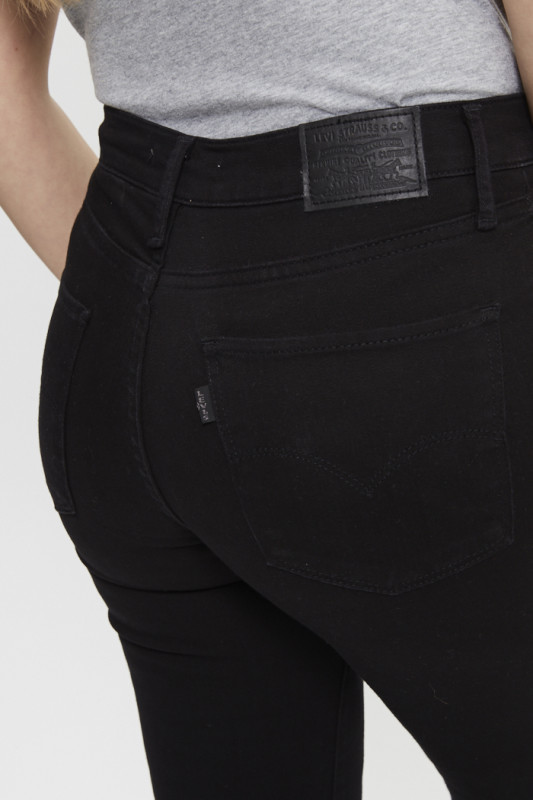 Jeans 724 high rise straight noir levi's