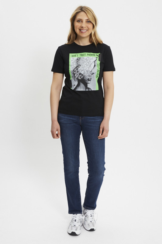 Jeans 724 high rise straight dark indigo femme levi's