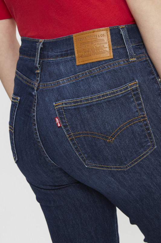 Jeans 724 coupe droite dark indigo levi's femme