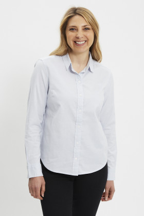 Chemise blanche classique coupe régulière femme