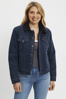 Veste Original sherpa Trucker dark indigo