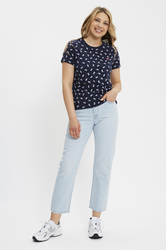 T-shirt Perfect fantaisie bleu marine femme Levi's