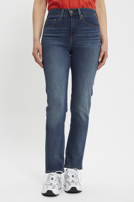 Jeans 724 taille haute straight dark indigo femme