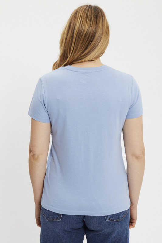 T-shirt Perfect bleu en coton