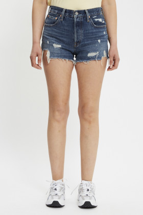 Short 501 original dark indigo femme