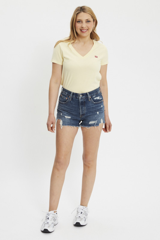 Short 501 original dark indigo femme Levi's