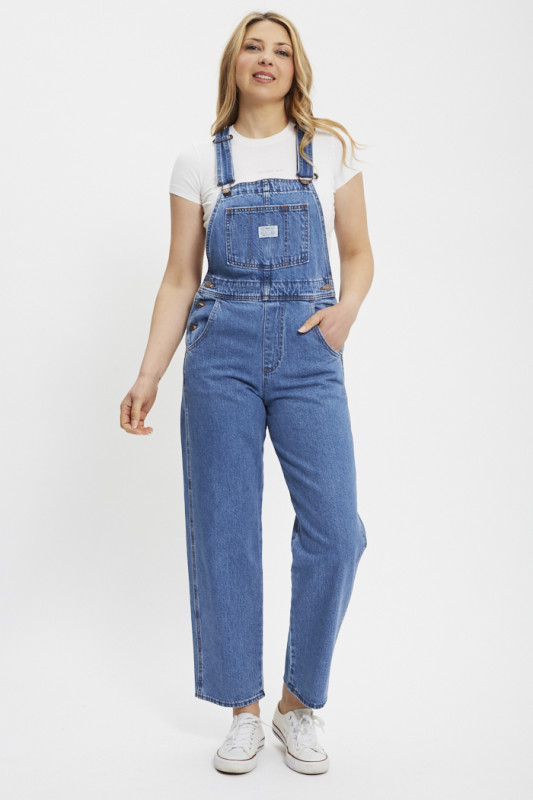 Salopette vintage dark indigo femme