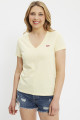 T-shirt Perfect col V jaune