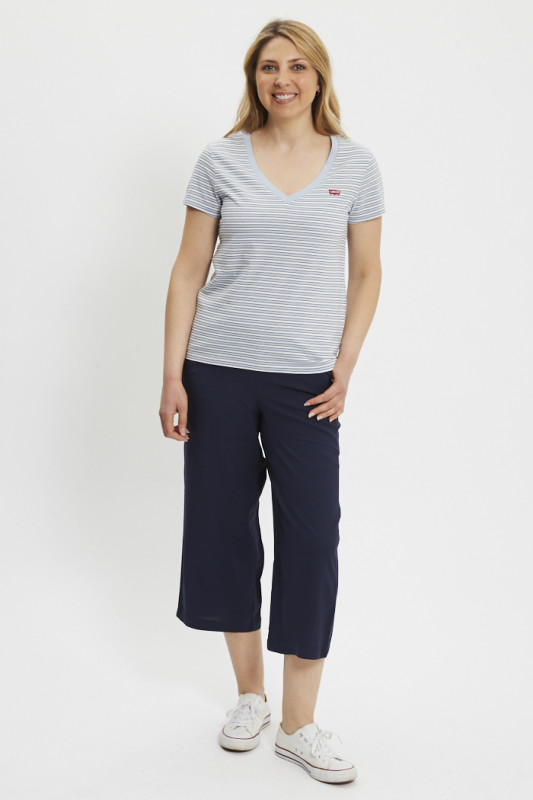 T-shirt Perfect col V à rayures femme Levi's