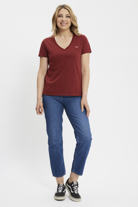T-shirt Perfect col V tomate levi's