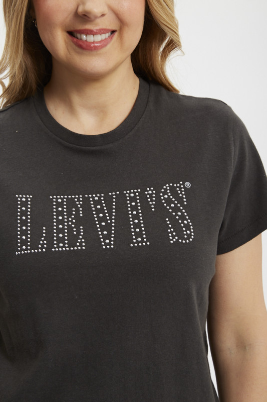 T-shirt Graphic classic noir levi's