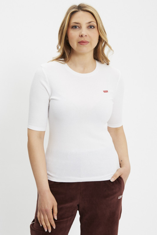 T-shirt Luca slim blanc femme