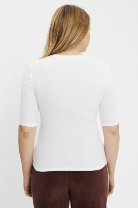 T-shirt Luca slim blanc