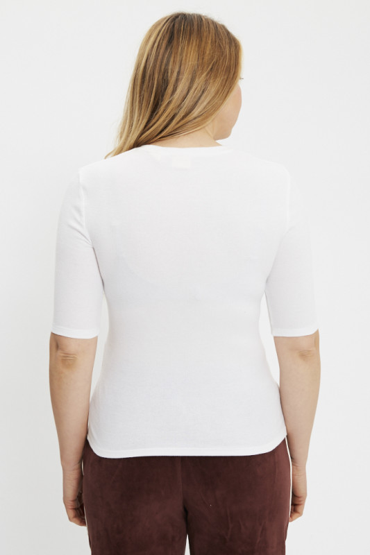 T-shirt Luca slim blanc