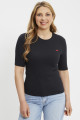 T-shirt Luca slim noir