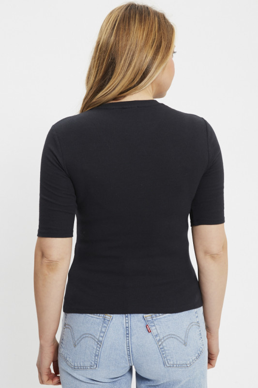 T-shirt Luca slim noir