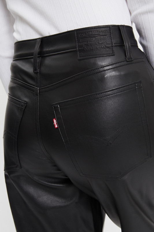 Jeans Baggy Dad simili cuir levi's