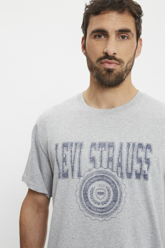 T-shirt imprimé gris coupe ample levi's