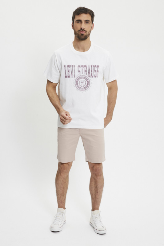 T-shirt imprimé blanc coupe ample levi's